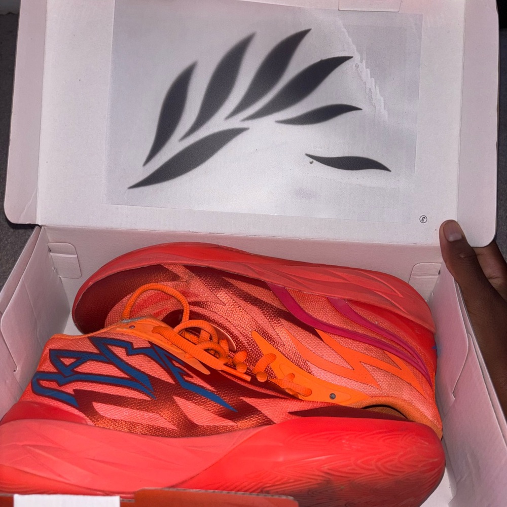 Puma Orange and Blue Athletic Shoes